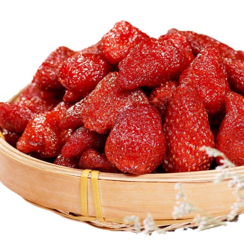 Оптовая консервация сушеной клубники 500 г в тяжелых банках из свежих фруктов, сухофрутов, засахаренных фруктов, офисные повседневные закуски