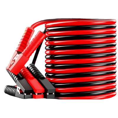 Car Battery Jumper Cables: Car on the line of fire