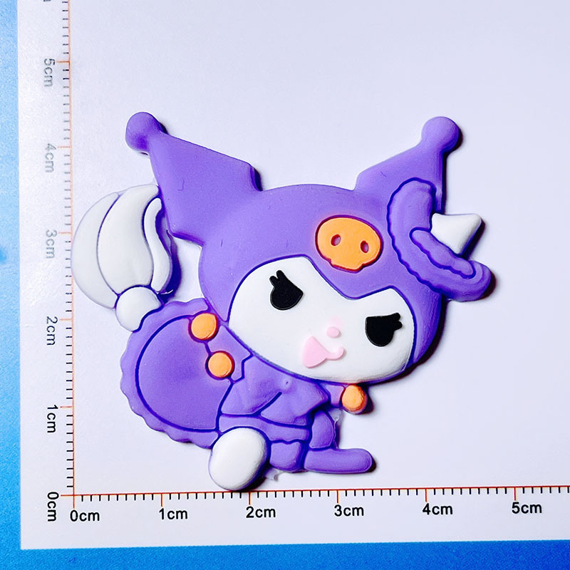 De dibujos animados sanlio Pacha perro PVC pegamento flexible accesorios de la joyería para niños horquilla diadema bolsa caja almacenamiento parche DIY