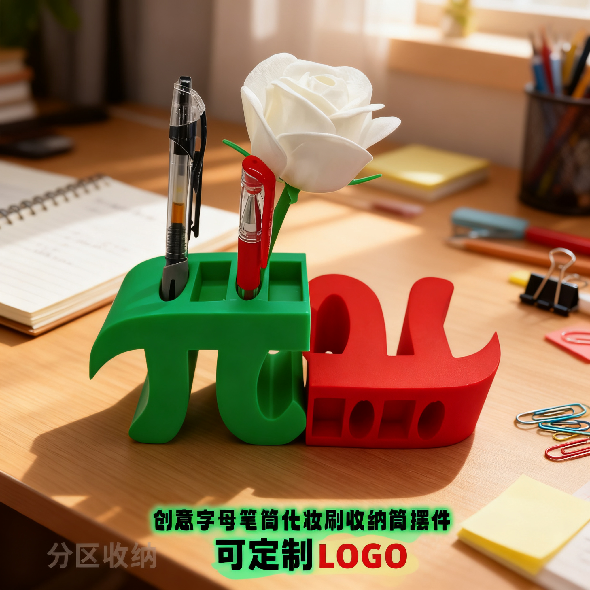새로운 3D 프린팅 창의적인 다기능 펜 홀더, 사무용 펜 홀더, 데스크탑 공예품, 장식품, 핸드메이드, 노점상 소품
