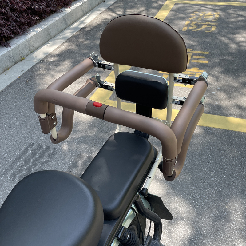 电动自行车儿童后置座椅电摩踏板车宝宝孩子围栏折叠后座E18
