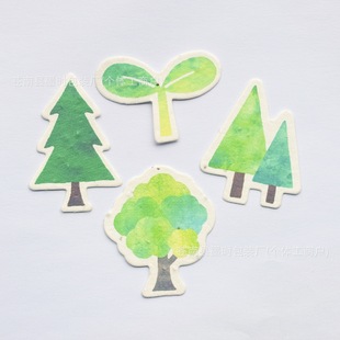 Arbor Day Alien Card Seed Paper Independent Packaging in stock Creative Greeting Card Gift DIY Hand-painted Germination Paper