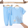 Silk children's mosquito repellent, trousers, short sleeve T-shirt, breathable set suitable for men and women, thin pijama