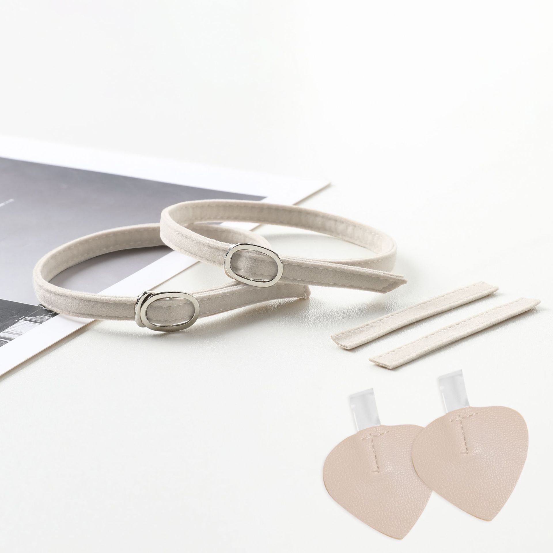 Venta al por mayor parche sin costuras con cordones anti-caída tacón alto invisible con cordones perezosos sin tacón transparentes zapatos de una sola capa anti-caída zapatos de terciopelo