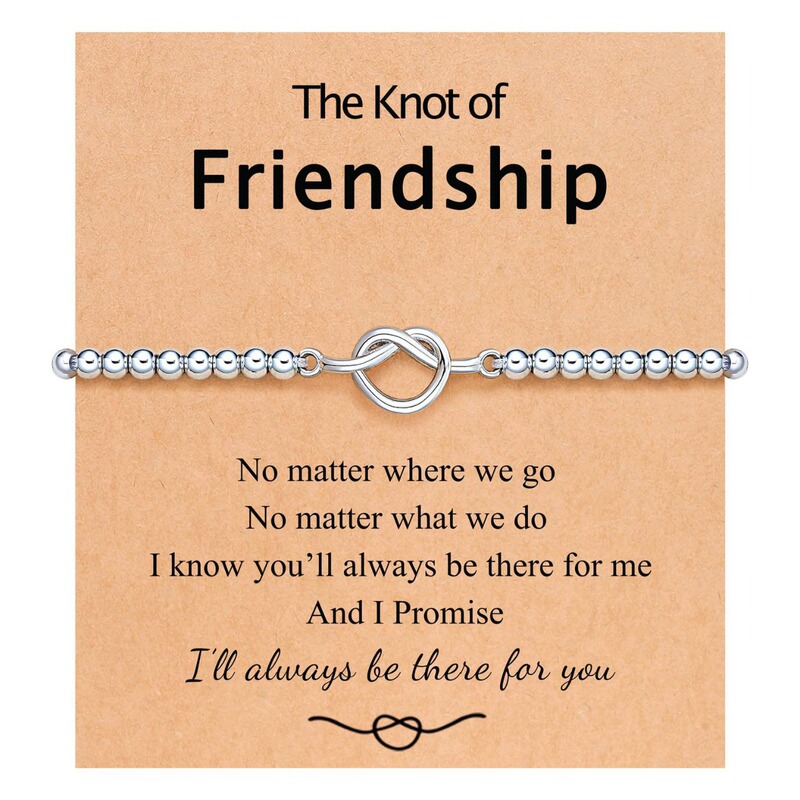 Amazon Cross-Border New Product Knotted Heart Bead Chain Adjustable Bracelet Friendship Gift Fashion Simple Accessories 2024