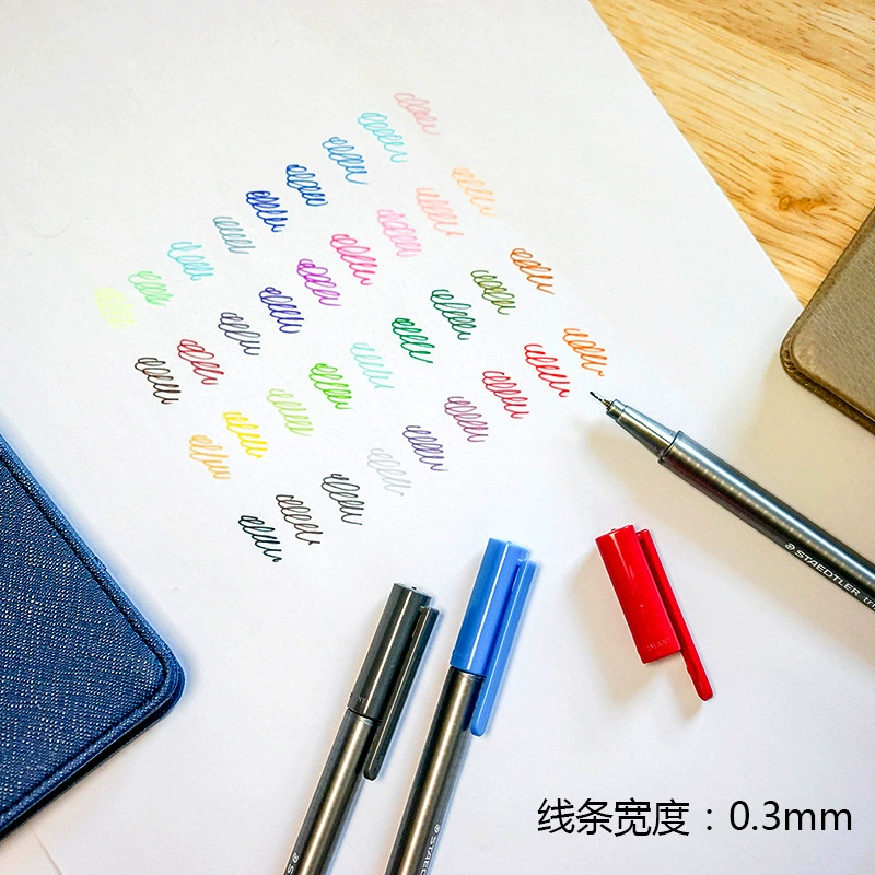 [STAEDTLER (ШТЕДТЛЕР) 334-SB набор шариковых/гель-ручек 4/10/12 цветов, треугольный корпус, тонкое письмо]