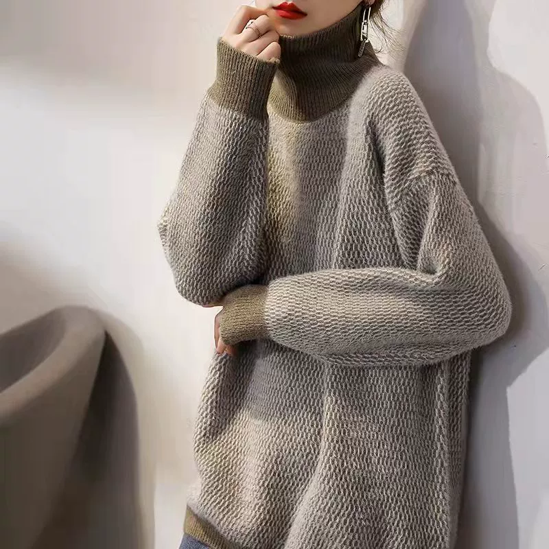 Вельветовый свитер, демисезонная японская база тёплые джинсы, oversize, корейский стиль