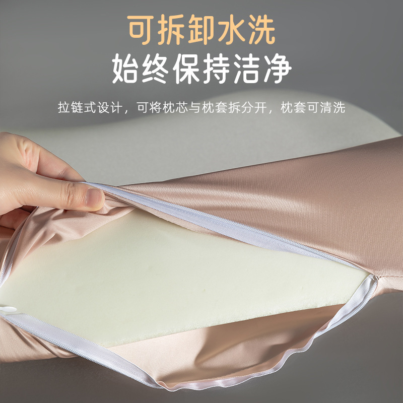 反弓枕头护颈椎助睡眠睡觉专用枕芯一对家用成人男圆柱记忆棉枕心|undefined