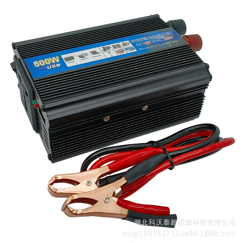 Inversor de Corriente para Automóvil Solar de Onda Sinusoidal Modificada de Alta Potencia de 12V a 220V, 500W1000W2000W, de Fábrica