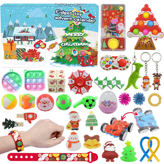 Calendario Dell'Avvento 2025 Per Bambini - 24 Giocattoli Fidget Per Conto Alla Rovescia Natale