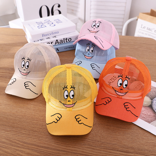 Children's thin summer baseball cap