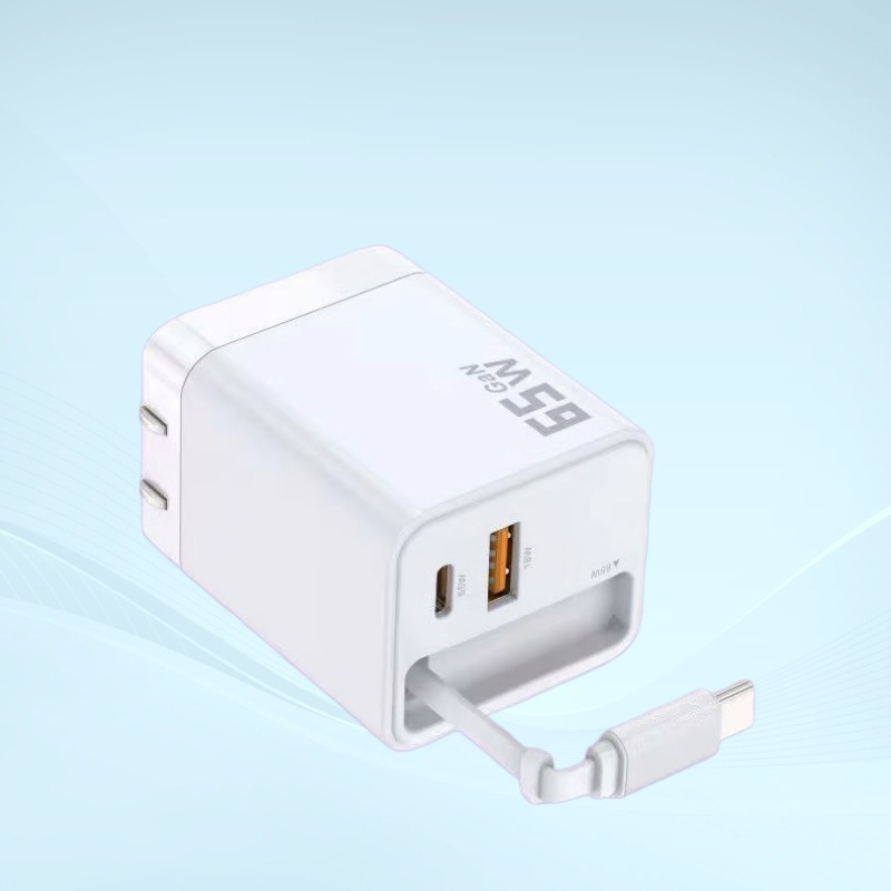 窒化ガリウムPD65W伸縮線多口急速充電器クロスボーダー専用アメリカ規格/ヨーロッパ規格/イギリス規格充電ヘッド|undefined