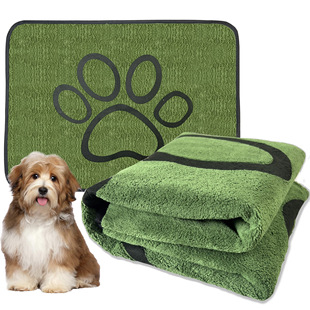 Reusable Washable Pet Diaper Pad Plush Dog Paw Pad Breathable Water-Absorbent Anti-Slip Anti-Leak Training Diaper Pad 222