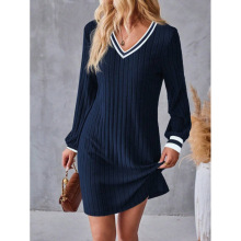 W 21214 Women Knit Dress Ůʿ��֯����ȹ�羳����ͨ