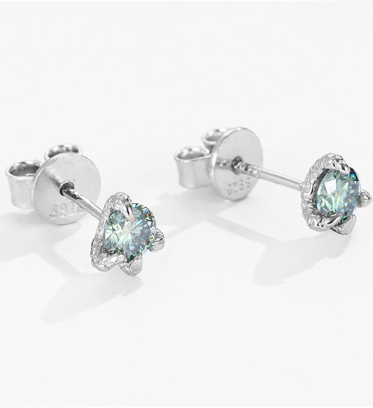 1g Weight 925 Sterling Silver Ear Needle Material Moissanite Inlay Material Ear Studs Classification 1 Pair Quantity Daily, Street Occasion 925 Sterling Silver Material Geometric Pattern All Seasons Season Unisex Gender Simple Style Style 1 Pair 925 Sterling Silver Moissanite Moissanite Earrings Geometric Ear Studs 20