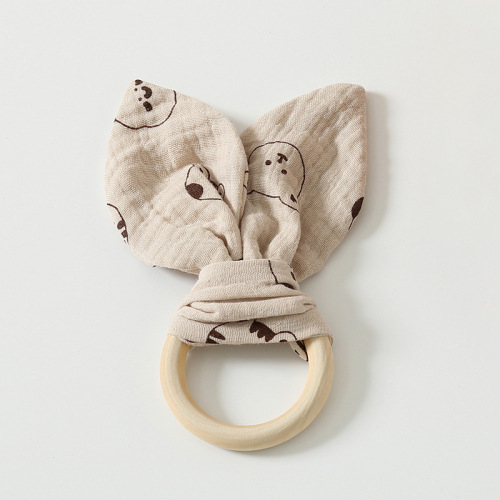 Soothing napkin, baby can be chewed in the mouth, baby sleeps, soothing artifact, doll, sleeping wooden ring, hand puppet toy