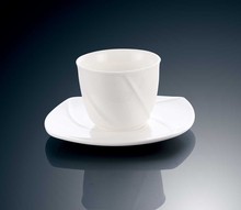 雅玉单墨线系列 餐厅家用酒店陶瓷杯 风度大号茶杯 大号茶碟