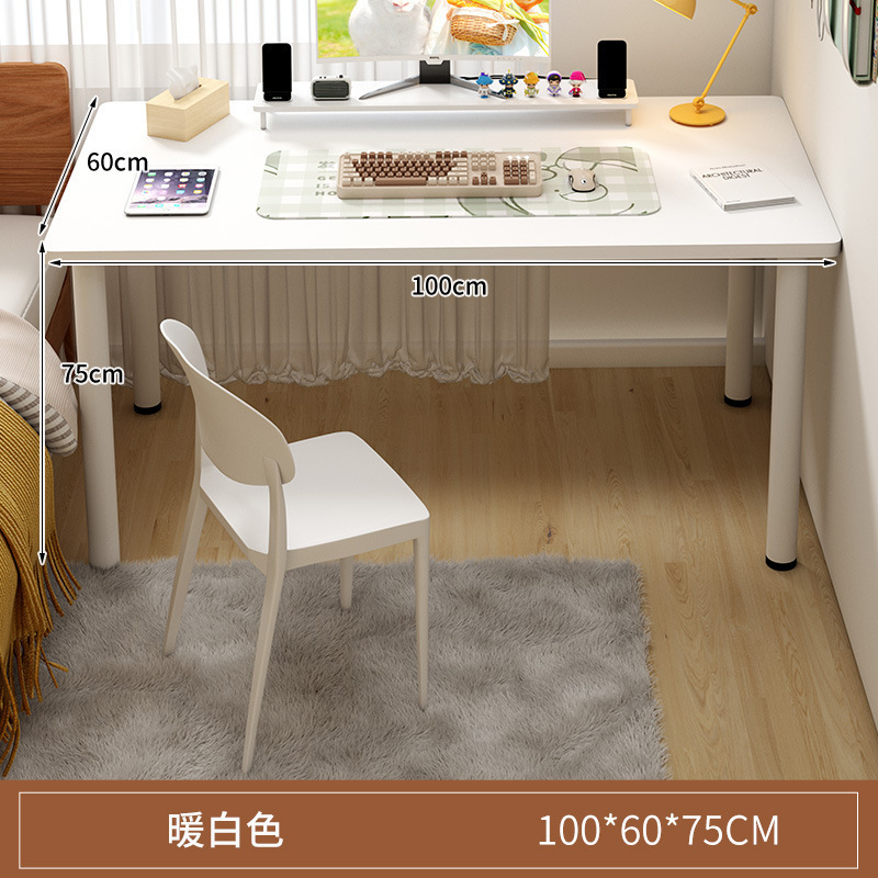 Escritorio de dormitorio para niñas, escritorio de maquillaje para estudiantes, escritorio de estudio simple y moderno