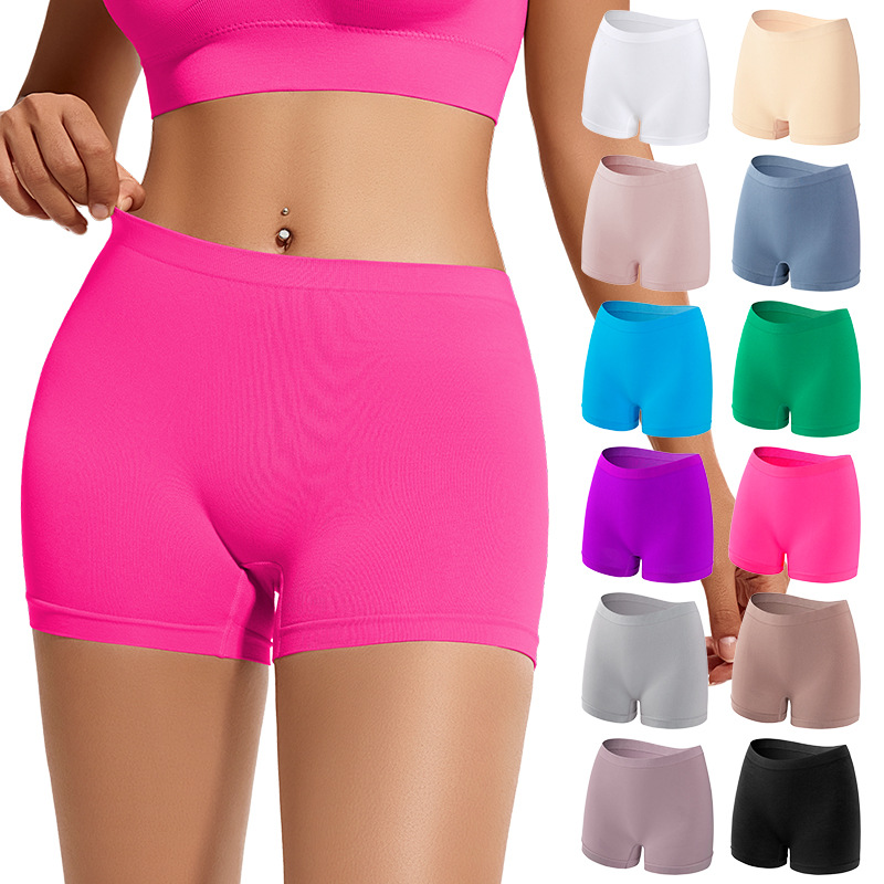Women's Plus-Size Invisible Boxer Shorts for Foreign Trade and Cross-Border Sales, Anti-Exposure, Suitable for Wearing as Outerwear or as a Base Layer
