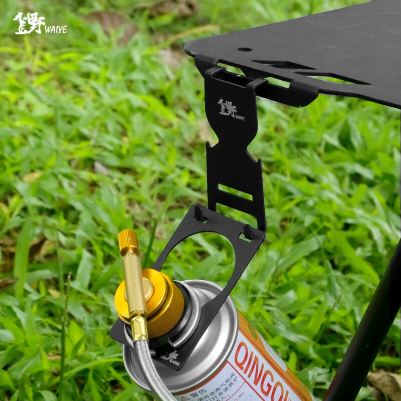 Outdoor Camping Cassette Stove Storage Hook Table Egg Roll Table Tactical Table Folding Table Gas Tank Hook