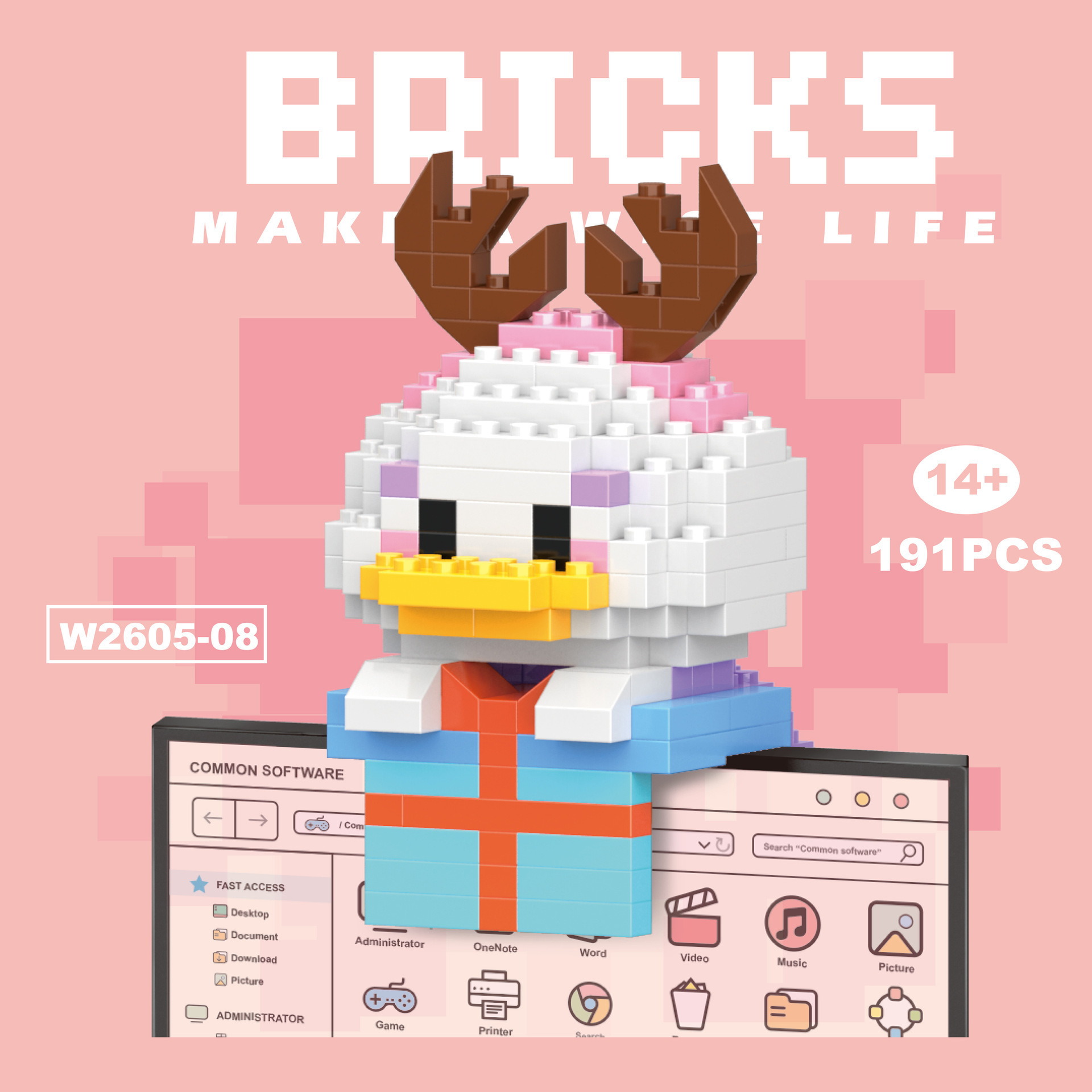Compatible con los bloques de construcción de micropartículas de Lego, muñecas de dibujos animados, juguetes de rompecabezas para niños, puestos transfronterizos al por mayor