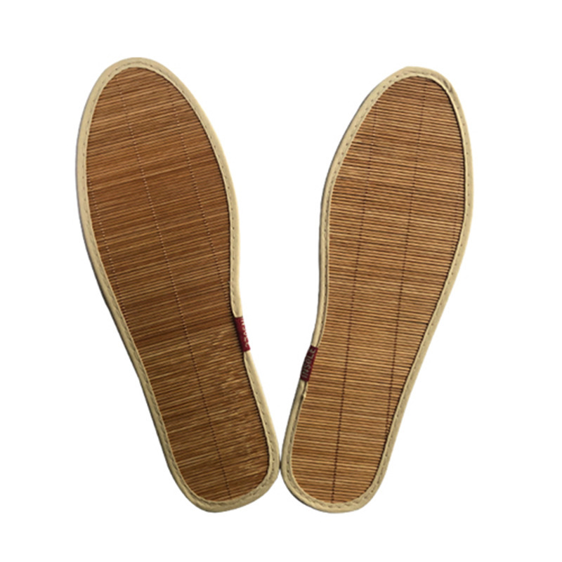 Verano esterilla absorbe el sudor para hombres y mujeres delgada esterilla de bambú transpirable ligera y deportiva fresca confortable zapatos de esterilla de bambú