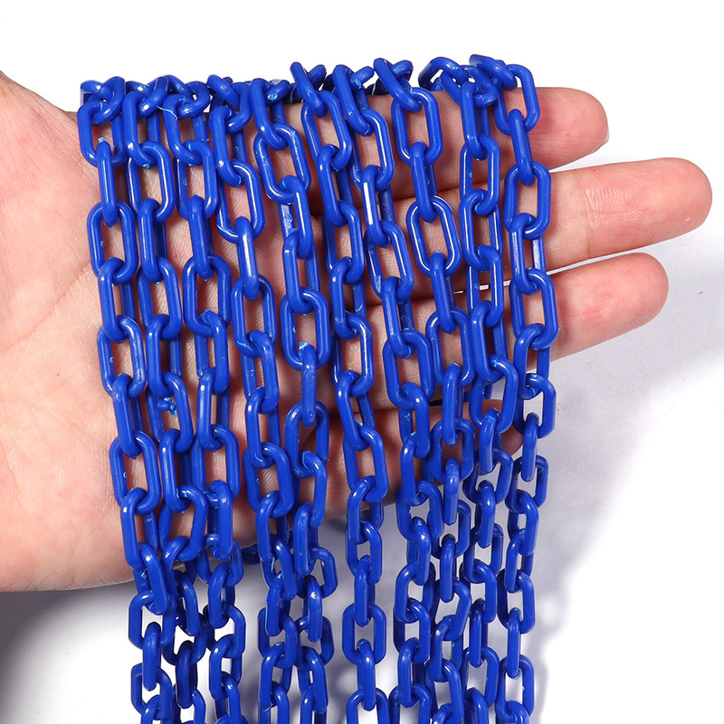 カラーアクリルチェーンバックルストラッププラスチックチェーン装飾バックルチェーン diy 手作りジュエリーアクセサリー|undefined