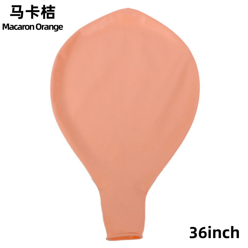 Globo de látex globo plano grande grueso de 36 pulgadas impresión redonda LOGO cara sonriente engrosada decoración mercado nocturno a la venta