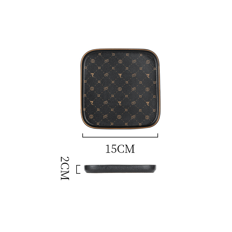 6-inch square plate-Type B