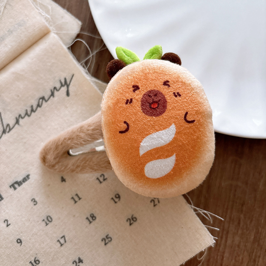 18g Weight Hair Clip Hair Accessories Type pendant Quantity Anniversary Occasion Hamburger Pattern All Seasons Season Kid'S Gender Casual, Cute, Sweet Style Casual Cute Sweet Kid'S Hamburger Cloth Hair Clip 5