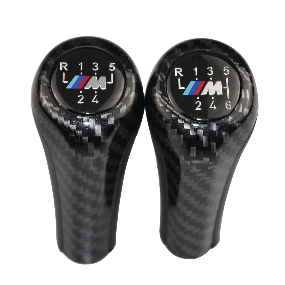 Pomo de Palanca de Cambios Apto para Modificación de Automóviles BMW, Pomo de Palanca de Cambios con Patrón de Fibra de Carbono, Pomo de Palanca de Cambios para Transmisión Manual. image 4