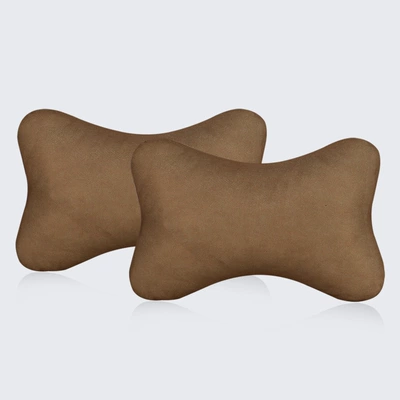 Headrest Accessories, Summer Ice Silk Car - brown-1-pair-of-headrests