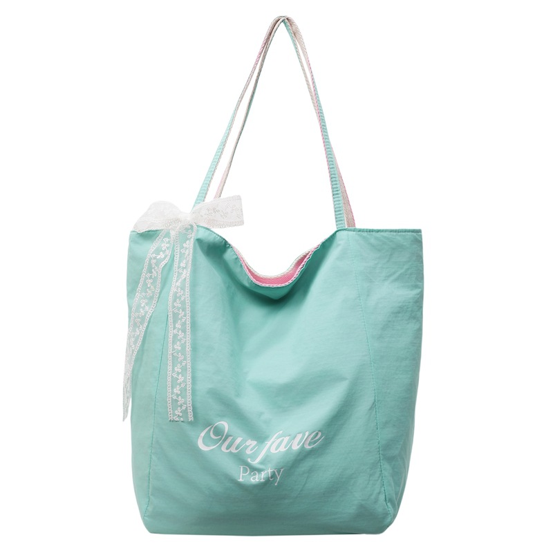 Nueva bolsa de hombro a doble rayas, bolsa de gran capacidad, bolsa de lona casual simple, bolsa de compras universal