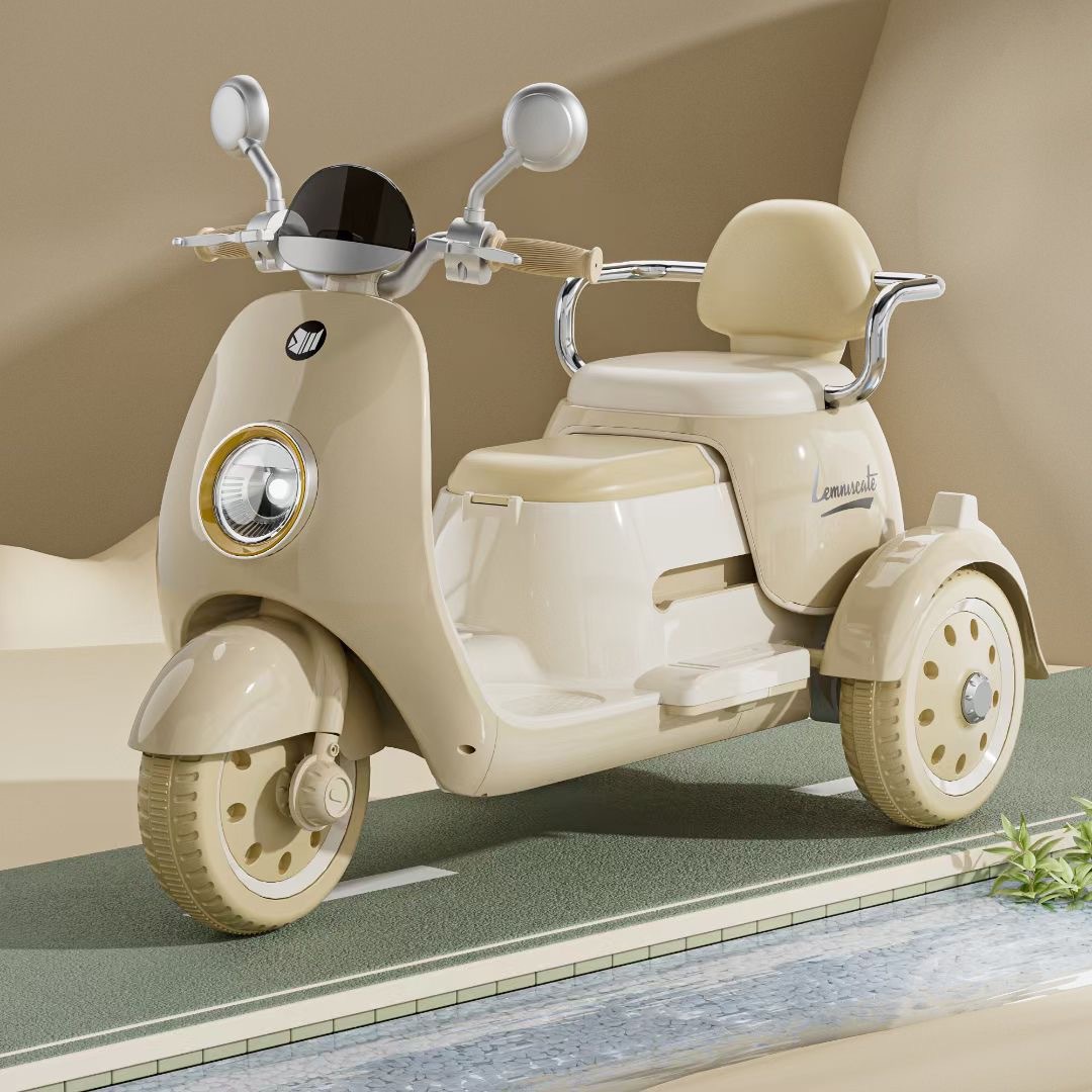 coche eléctrico para niños motocicleta triciclo para niños de sexo masculino carga doble niño coche de juguete de control remoto de doble conducción