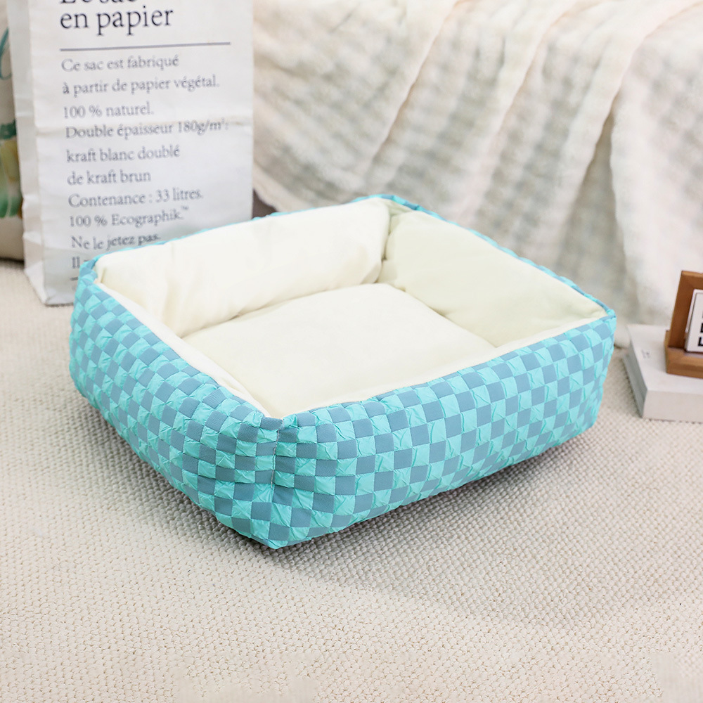 Peluche de invierno para mascotas Peluche para gatos Peluche para perros cuadrado Estera para mascotas Cama para gatos Cama para perros Productos para mascotas