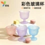 高脚宫廷风家用浮雕玻璃杯
