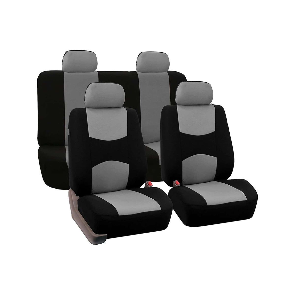 Funda de asiento de coche personalizada, tela plana negra universal, 5 plazas, coche completo, juego de 9 piezas, Amazon AliExpress transfronterizo