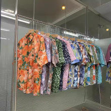 shein夏威夷沙滩尾货批发男士花衬衫 宽松 复古外贸款式服装低价