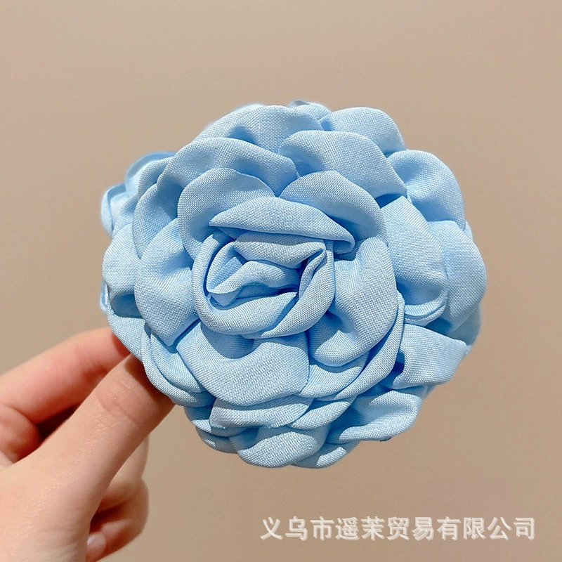 Атмосферная заколка для волос для фотосессий, крабовая заколка, модная hair accessory, с цветами