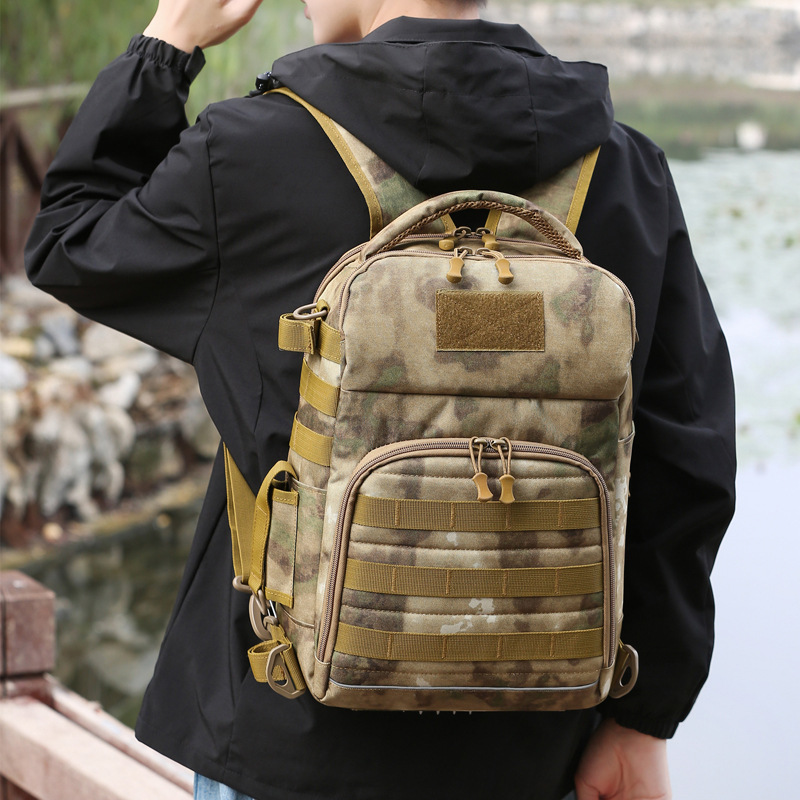 (2개) 야외 위장 전술 배낭 남성 스포츠 여행 배낭 대용량 학생 SCHOOLBAG 레저 낚시 LUYA 가방