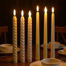 跨境遥控led长杆电子蜡烛灯 婚庆杆蜡情人节氛围灯仿真火焰蜡烛灯