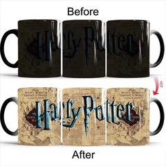Amazon Harry Potter Magic Map Color-Changing Cup Student Dorm Thermal Sensing Ceramic Magic Coffee Mug