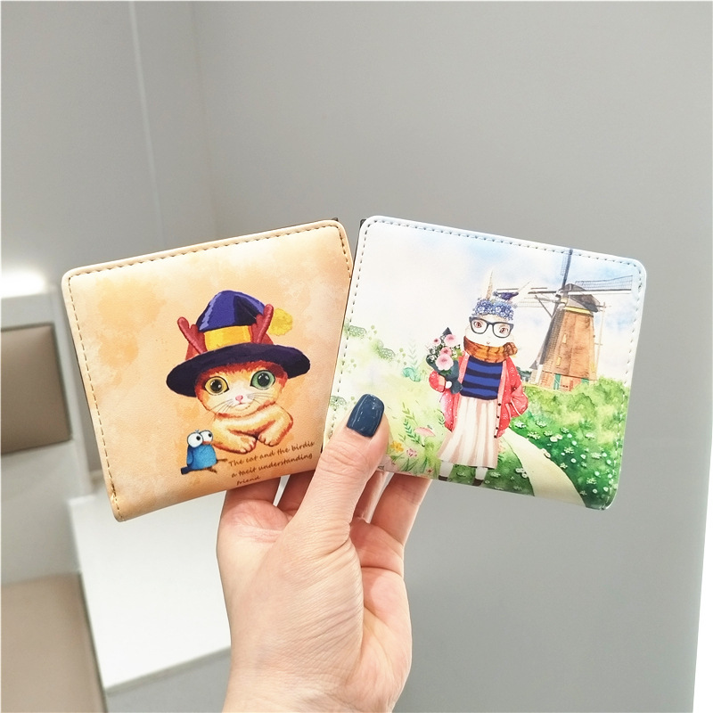 Special Offer Korean New Cartoon Cute Student Simple Folding Distinctive Short Mini Small Purse Coin Purse Special Offer Korean New Cartoon Cute Student Simple Folding Distinctive Short Mini Small Purse Coin Purse