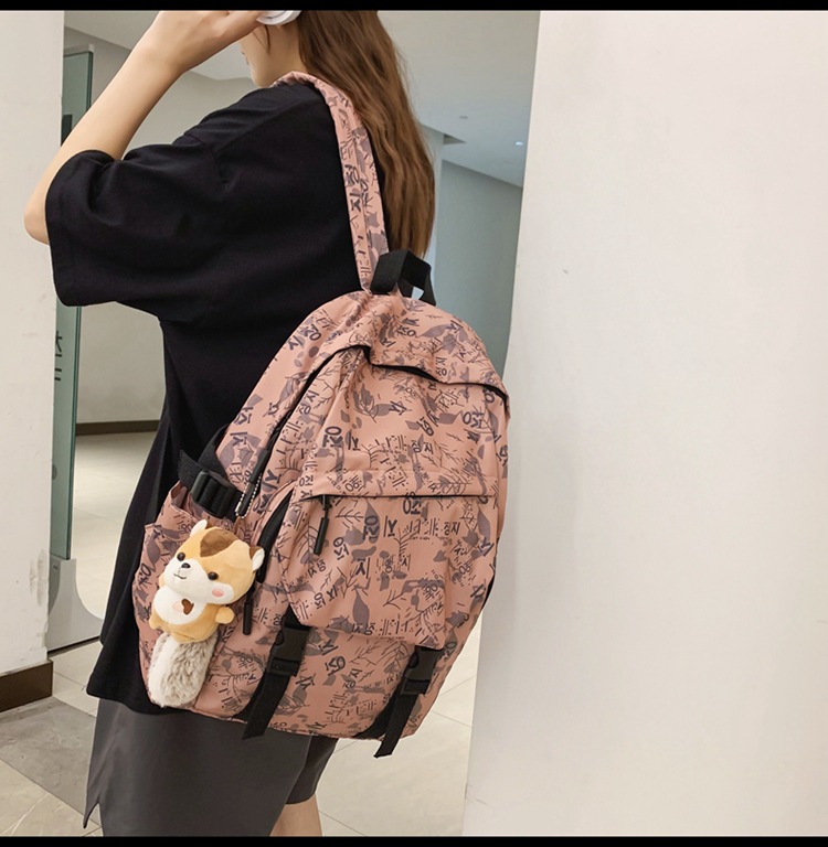 Streetwear Letter Square Zipper Functional Backpack display picture 3