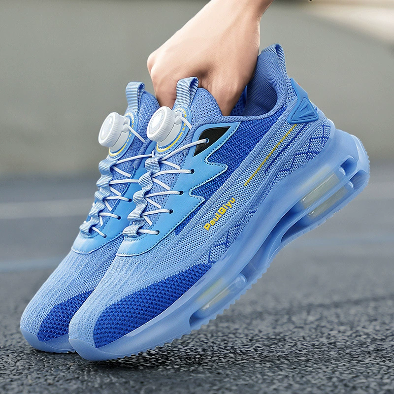 2025 новый стиль надувная мужская обувь нескользящая беговая обувь мужская мода вращающаяся пряжка повседневная спортивная обувь мода папочка обувь мужская