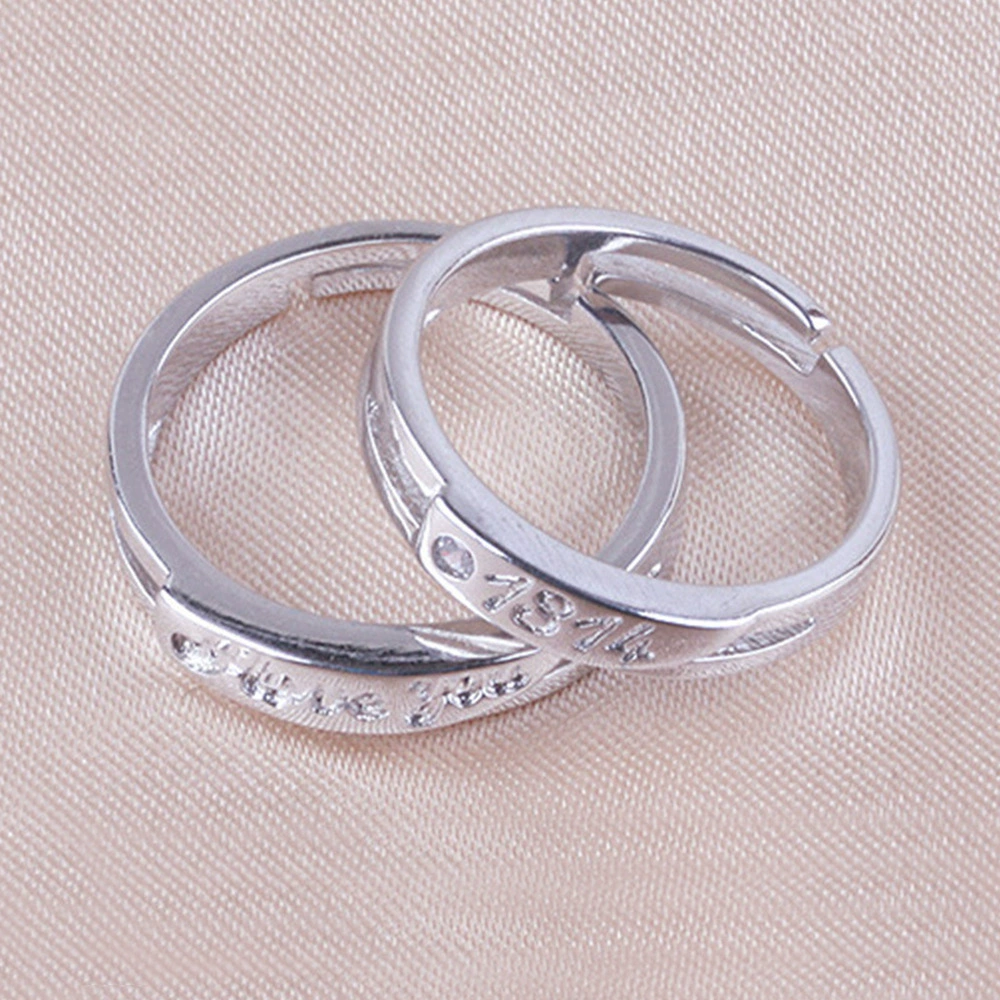 唯华 Silver ring for beloved, bright catchy style, Switzerland, simple and elegant design