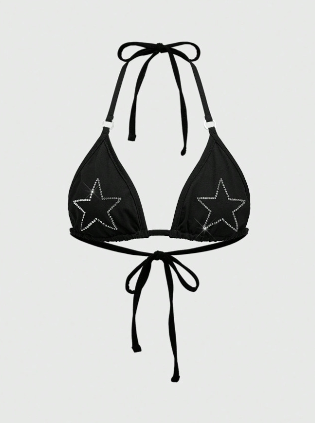 Verano estilo europeo y americano nuevo Y2K punto de onda sexy cabello caliente cabello perforación cabello desnudo back bikini vestido split set