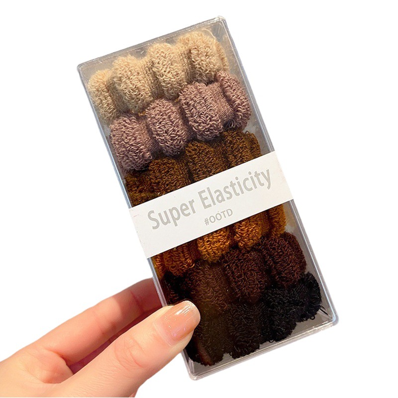 Cuerda de pelo grueso Bola de las mujeres banda de pelo alto elástico durable banda de goma sin costura lazo de pelo cuerda de pelo de alta Cola de Caballo tocado