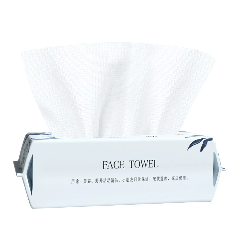 Disposable Cotton Face Towels, Soft Non-Woven Wet Wipes, Multiple Sizes and Counts