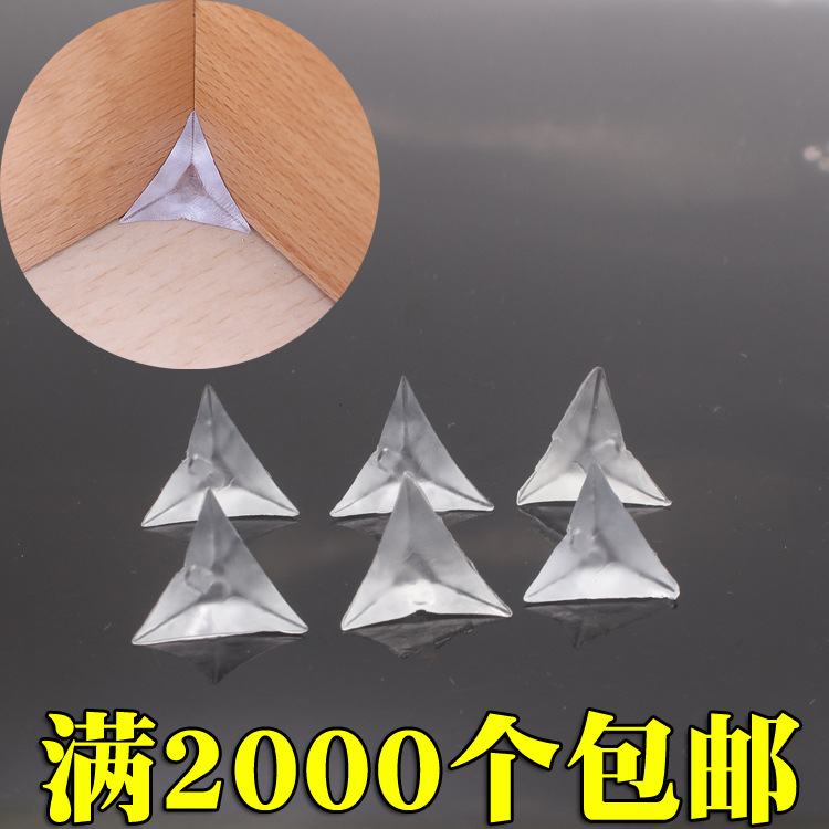 Triángulo de cristal transparente a prueba de polvo esquina armario grande a prueba de polvo esquina gabinete esquina cajón a prueba de polvo estera de la esquina a prueba de polvo envío gratis